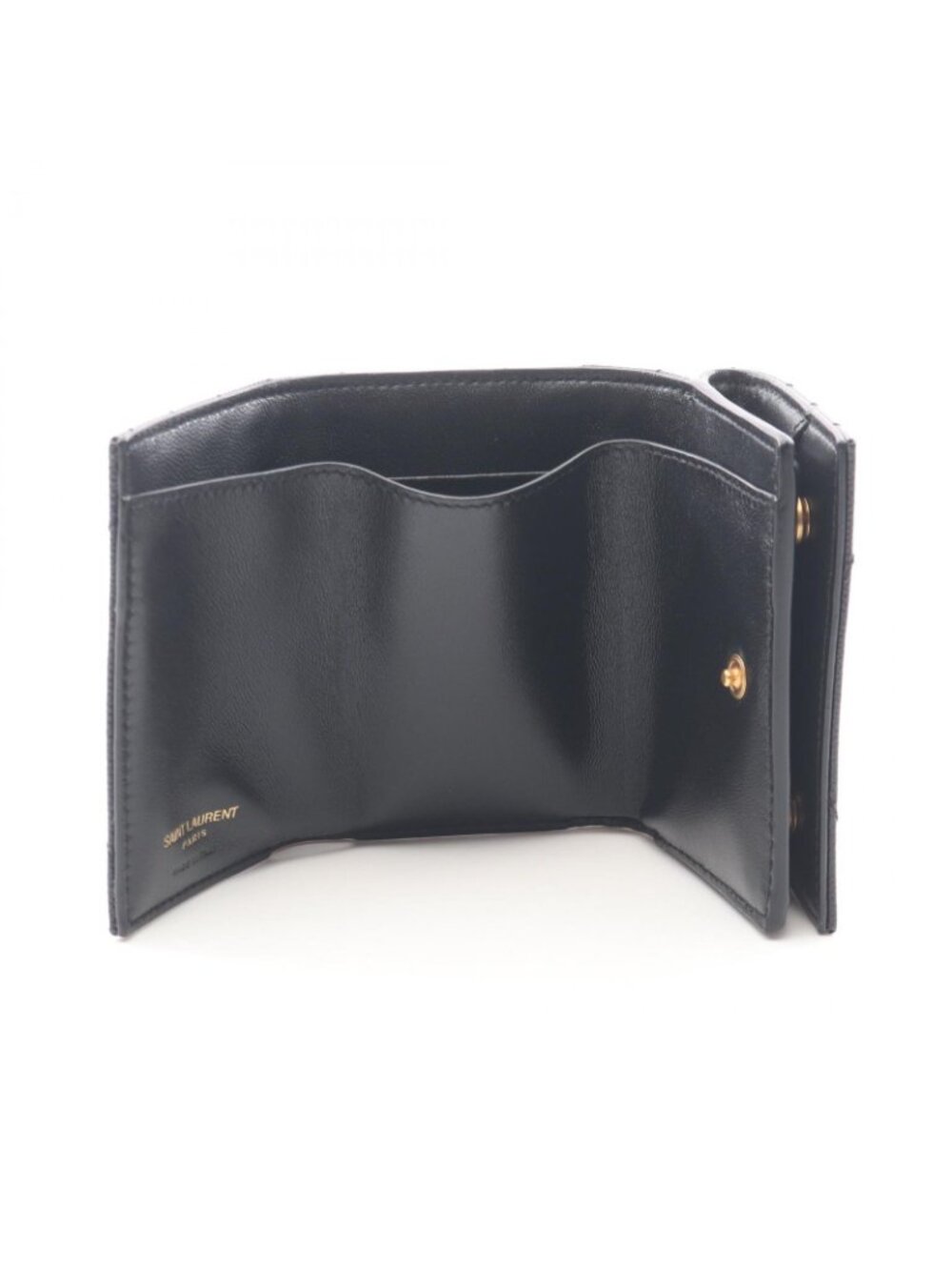 Saint Laurent Paris Trifold Wallet Monogram Origami Tiny Leather - Picture 3 of 6